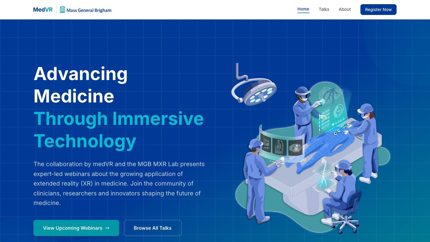 MedVR x MGH Webinar Series preview